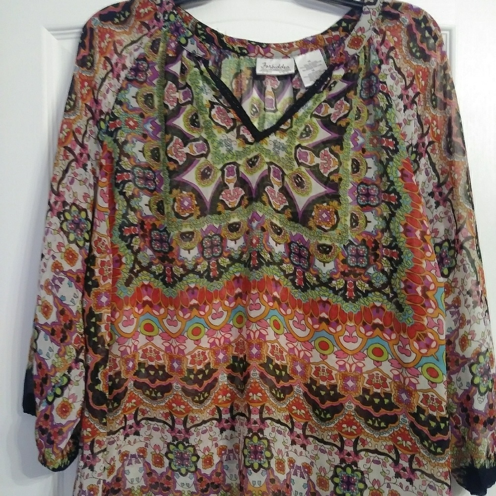 Multi colored top.